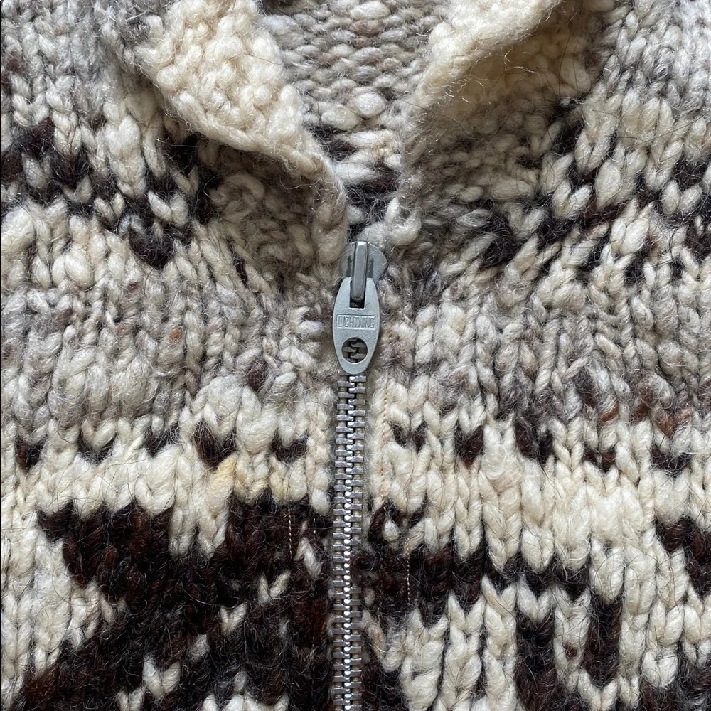 Vintage 1950s/1960s Wool Cowichan Sweater